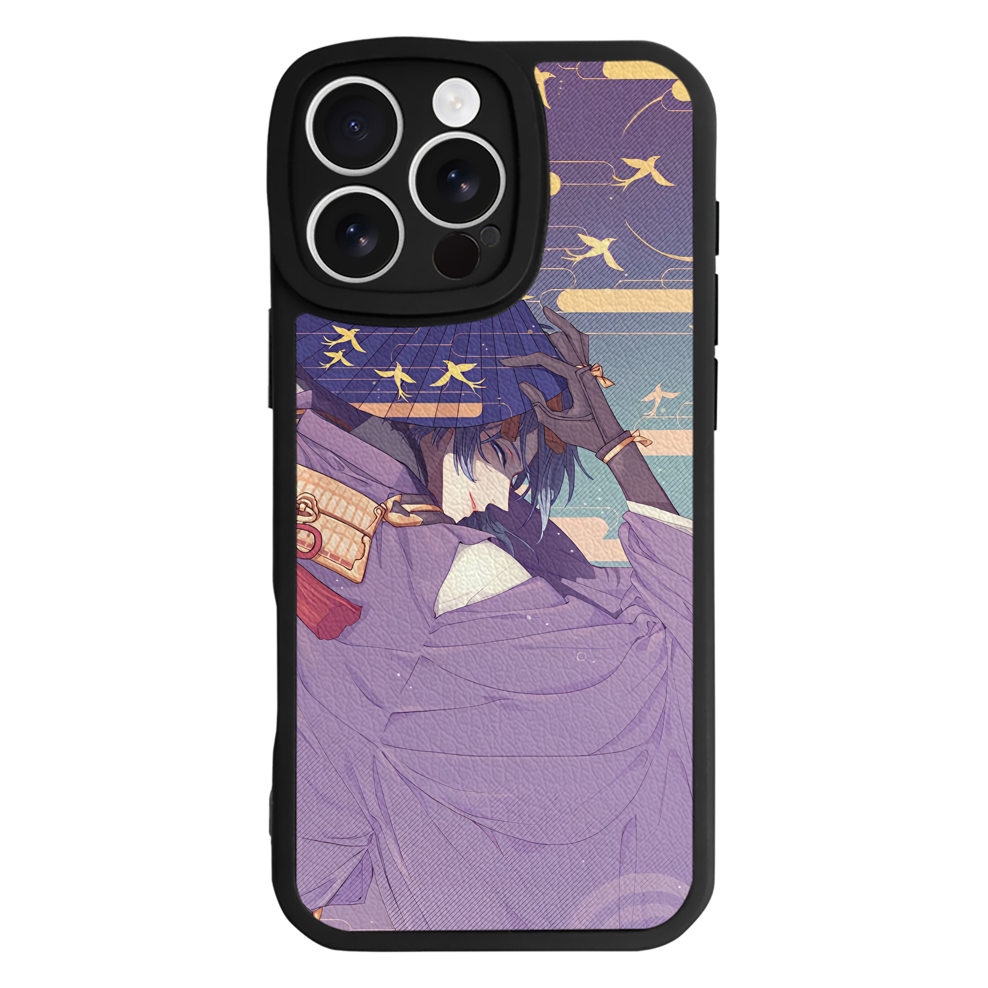 （画像用） 刀剣乱舞 Touken Ranbu 【iPhone 16シリーズ対応】シリコンスマホケース（レザー調） 材質：シリコン